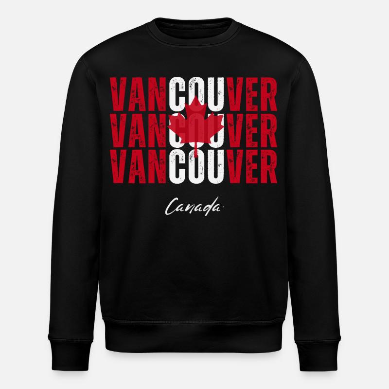 Vancouver Canada, j’adore Vancouver - Sweat bio ROLLER Stanley/Stella Unisexe - noir