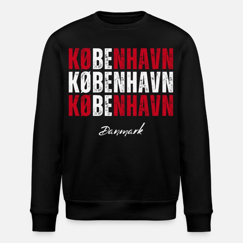 J’adore Copenhague, Copenhague Danemark - Sweat bio ROLLER Stanley/Stella Unisexe - noir