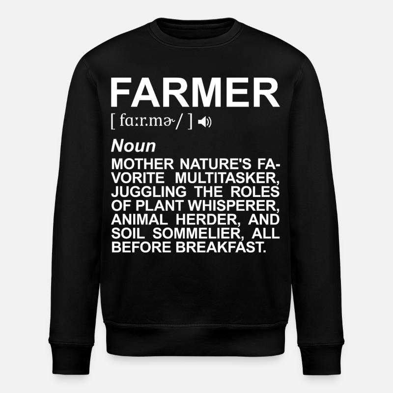 Bauer Begriffserklärung - Stanley/Stella Unisex Bio-Sweatshirt ROLLER - Schwarz