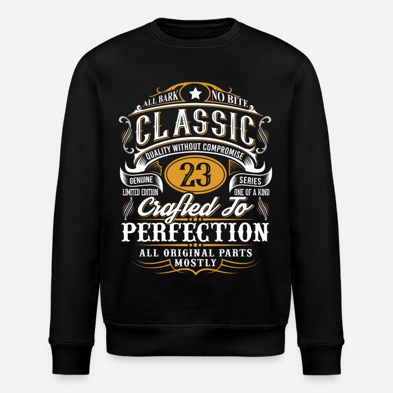 23rd Birthday - Stanley/Stella ROLLER Unisex Organic Sweatshirt - black