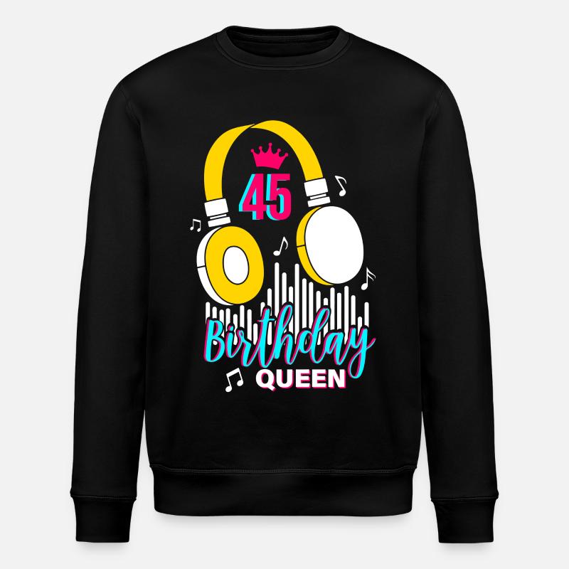 Anniversaire Reine 45e anniversaire - Sweat bio ROLLER Stanley/Stella Unisexe - noir