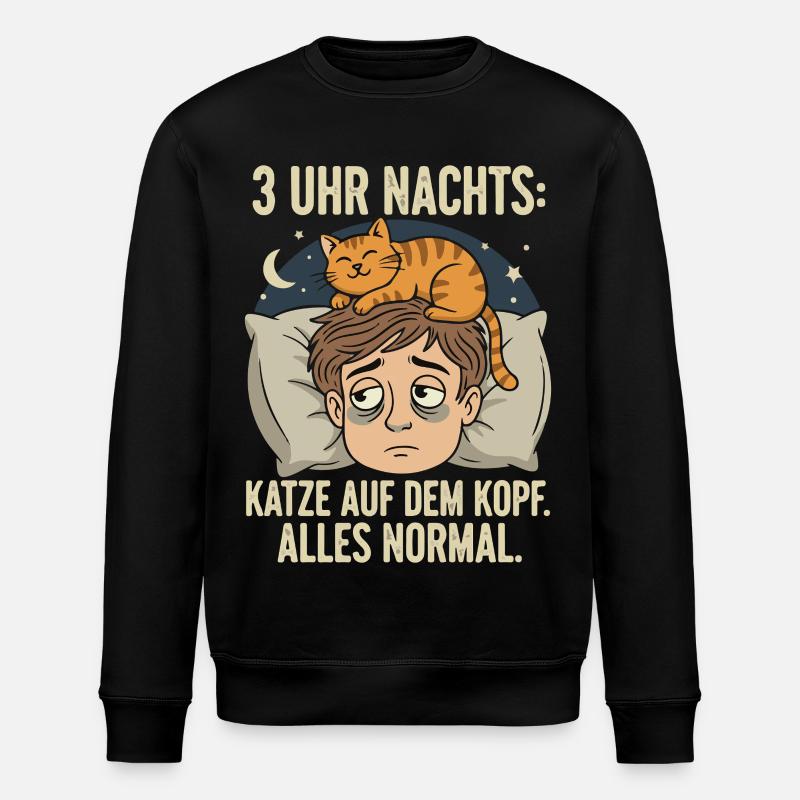 KaterKopf – Trois heures du matin - Sweat bio ROLLER Stanley/Stella Unisexe - noir