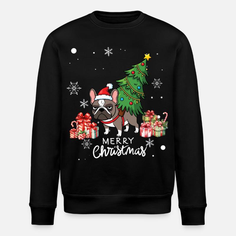 Chien Noël - Sweat bio ROLLER Stanley/Stella Unisexe - noir