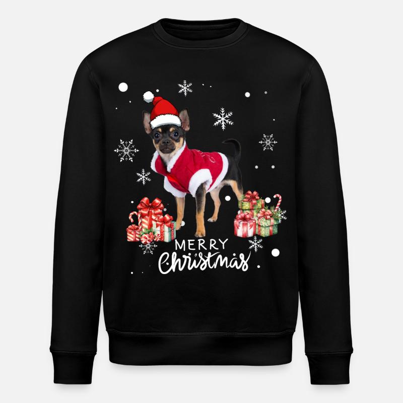 Chien Noël - Sweat bio ROLLER Stanley/Stella Unisexe - noir