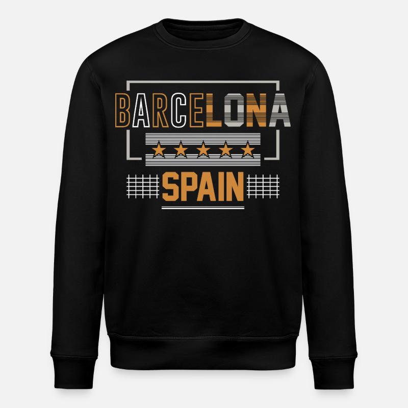 Barcelona, Spanien - Stanley/Stella Unisex Bio-Sweatshirt ROLLER - Schwarz