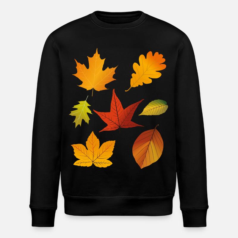Herbstlaub - Stanley/Stella Unisex Bio-Sweatshirt ROLLER - Schwarz