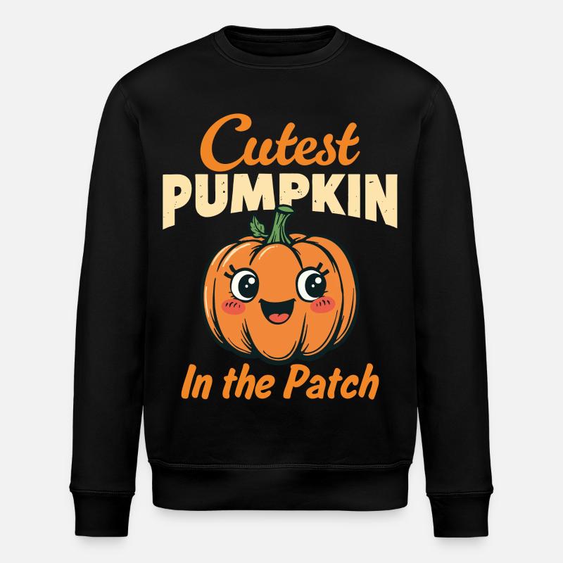 Cutest Pumpkin in the Patch - Stanley/Stella ROLLER Unisex Organic Sweatshirt - black