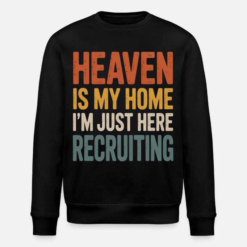 Himmel ist mein Zuhause Recruiting - Stanley/Stella Unisex Bio-Sweatshirt ROLLER - Schwarz