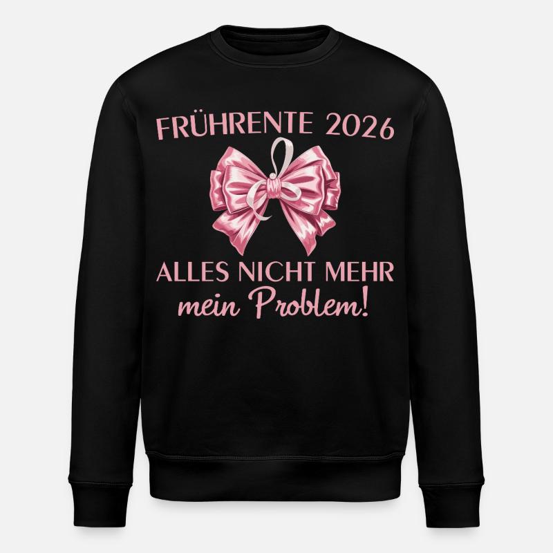 Frührente 2026 Arbeitskollegin in Altersteilzeit - Stanley/Stella Unisex Bio-Sweatshirt ROLLER - Schwarz