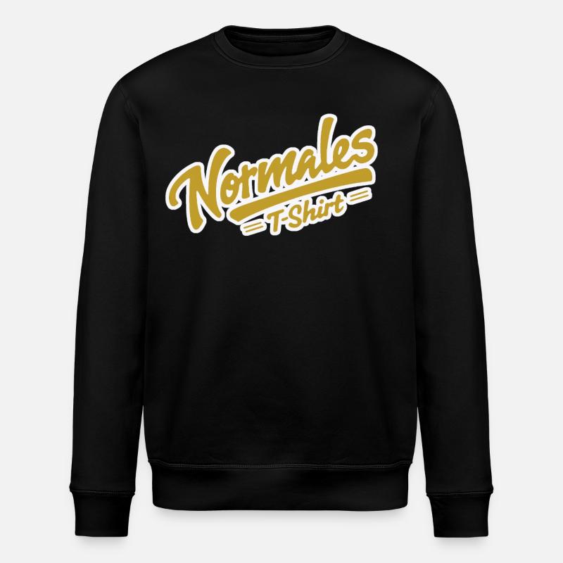 T-shirt normal jaune - Sweat bio ROLLER Stanley/Stella Unisexe - noir