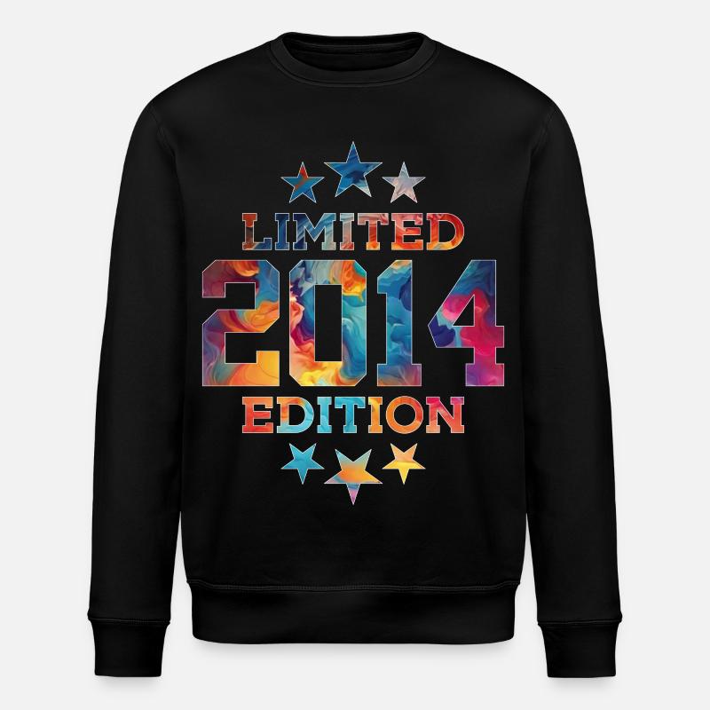 LIMITED EDITION 2014 12TH BIRTHDAY - Stanley/Stella ROLLER Unisex Organic Sweatshirt - black