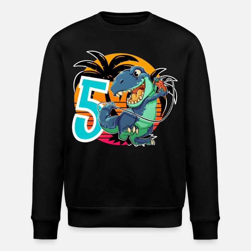 5 T Rex - Sweat bio ROLLER Stanley/Stella Unisexe - noir