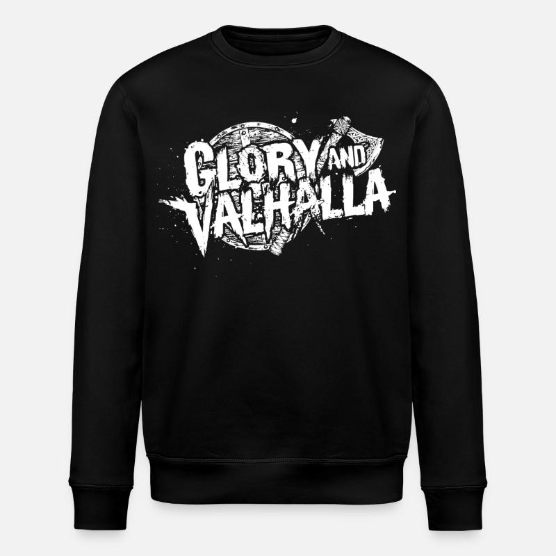 Glory and Valhalla - Stanley/Stella Unisex Bio-Sweatshirt ROLLER - Schwarz