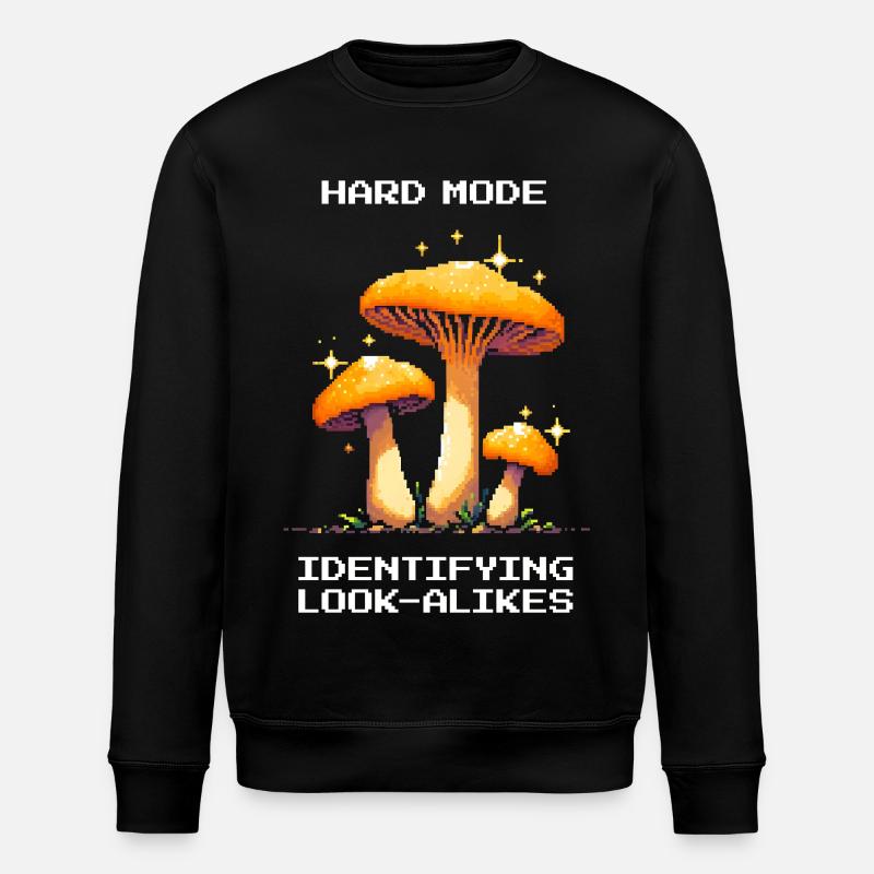Hard Mode: Determining Doppelgangers | Fungi - Stanley/Stella ROLLER Unisex Organic Sweatshirt - black
