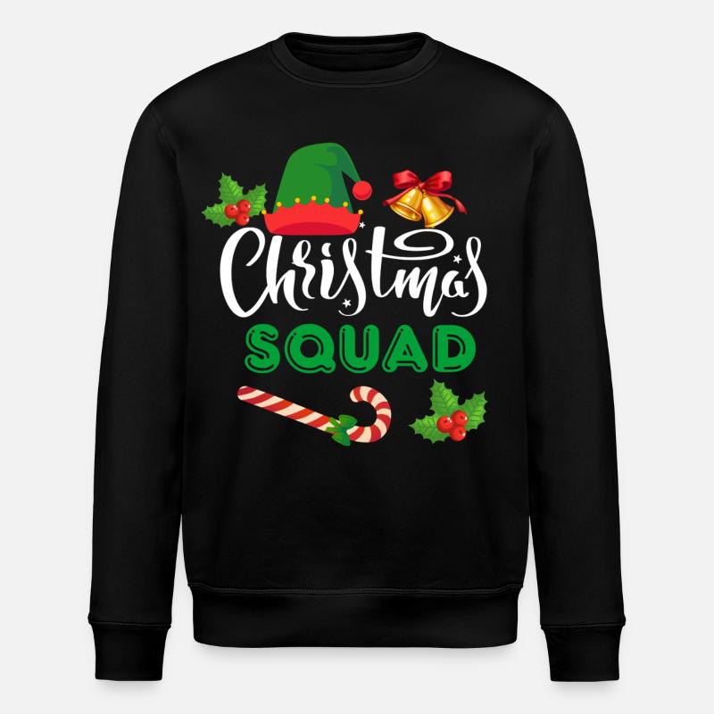 Weihnachtskader - Stanley/Stella Unisex Bio-Sweatshirt ROLLER - Schwarz