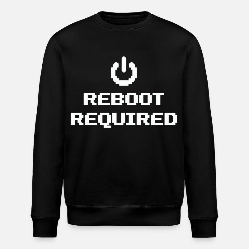 REBOOT REQUIRED Restart Required - Stanley/Stella ROLLER Unisex Organic Sweatshirt - black