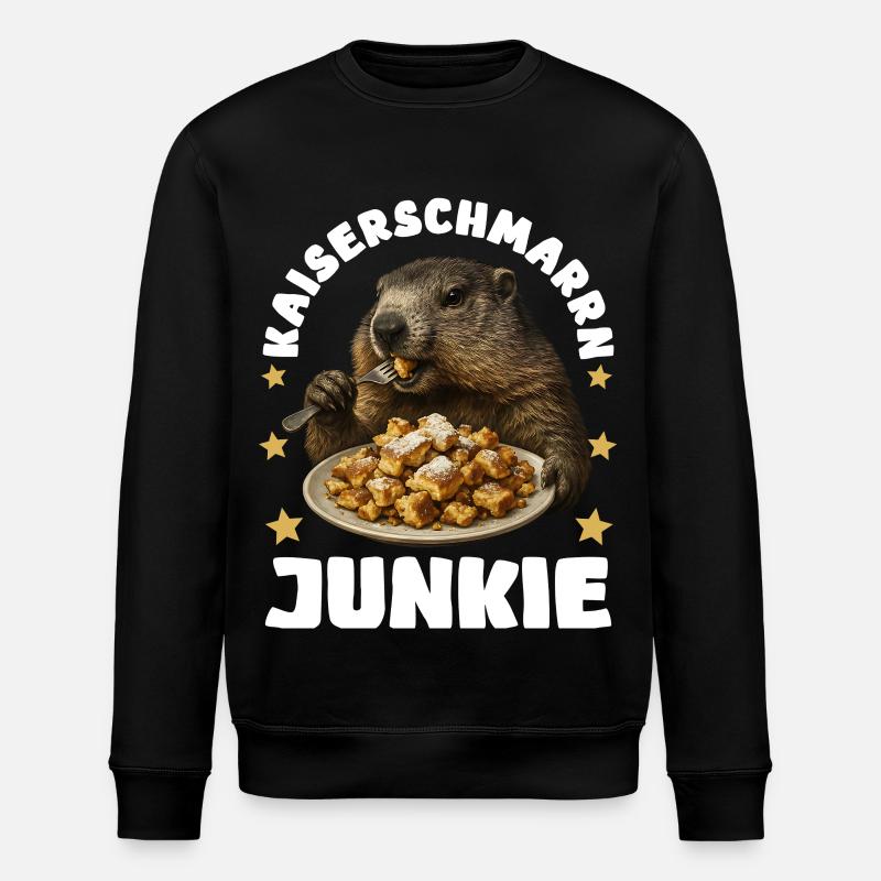 Kaiserschmarrn Murmeltier - Stanley/Stella Unisex Bio-Sweatshirt ROLLER - Schwarz