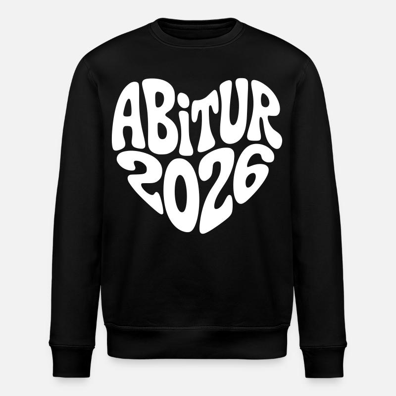 Abitur 2026 Herz - Stanley/Stella Unisex Bio-Sweatshirt ROLLER - Schwarz