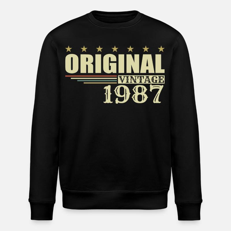 1987 Anniversaire 1987 - Sweat bio ROLLER Stanley/Stella Unisexe - noir