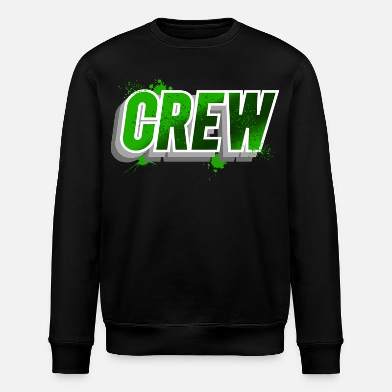 crew - Stanley/Stella ROLLER Unisex Organic Sweatshirt - black