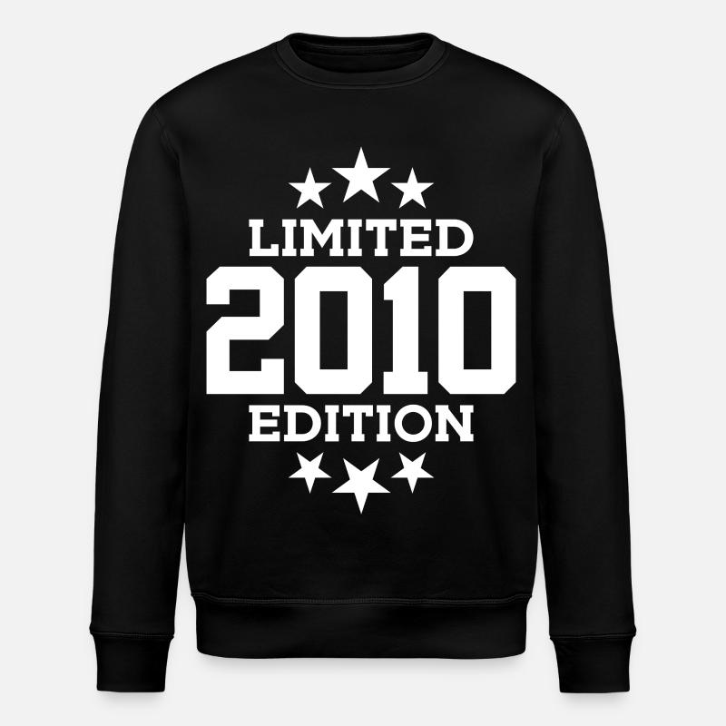 LIMITED EDITION 2010 16TH BIRTHDAY - Stanley/Stella ROLLER Unisex Organic Sweatshirt - black