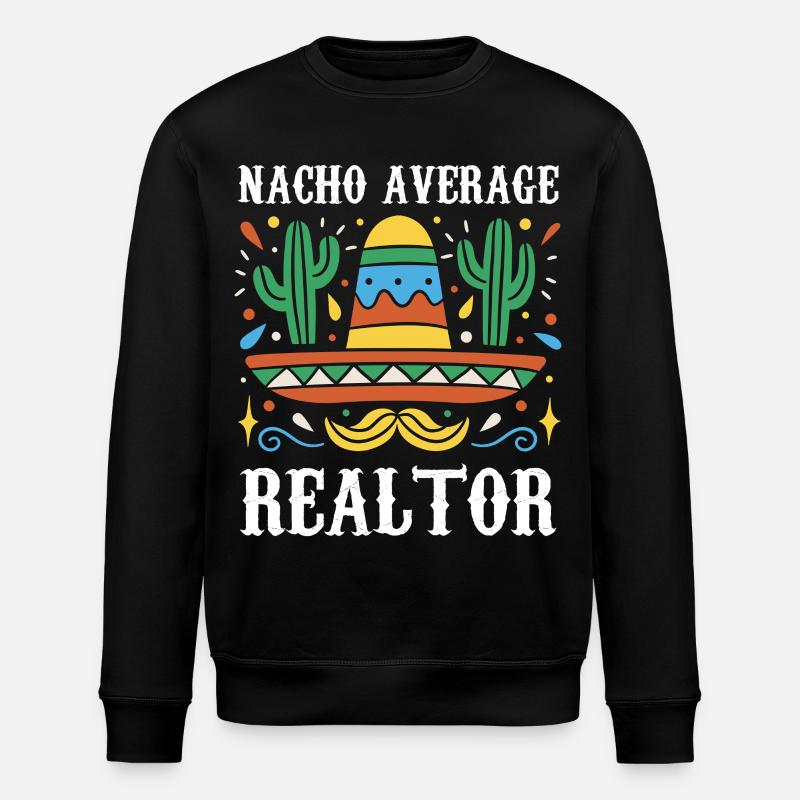 Nacho Agent immobilier moyen - Sweat bio ROLLER Stanley/Stella Unisexe - noir