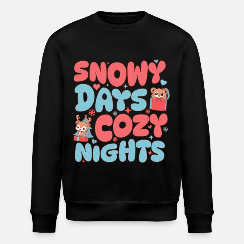 Rentier Outfit perfekte Geschenkidee - Stanley/Stella Unisex Bio-Sweatshirt ROLLER - Schwarz
