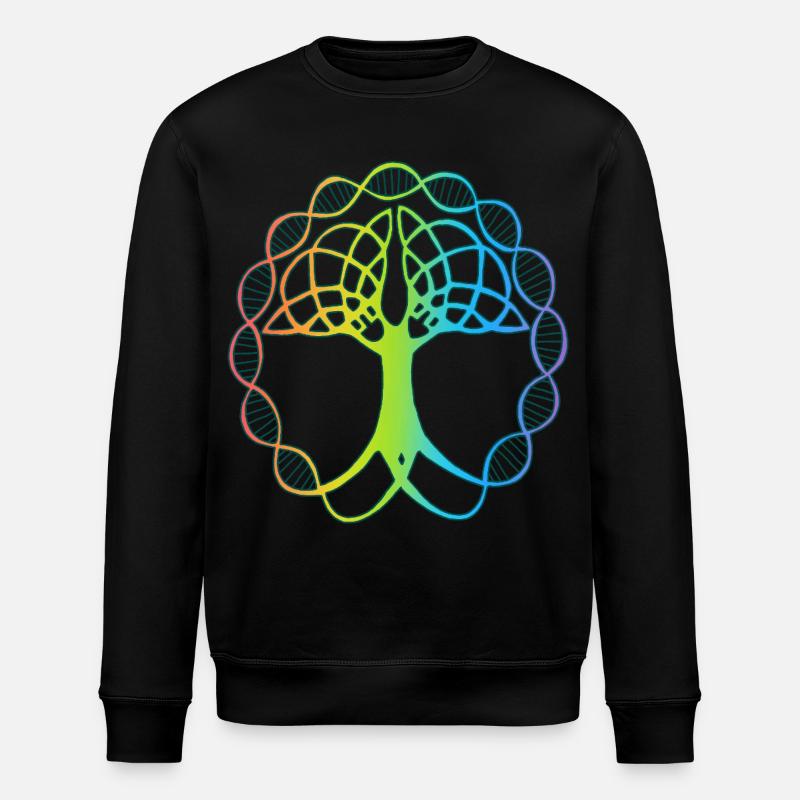 Seltsamer mehrfarbiger Baum - Stanley/Stella Unisex Bio-Sweatshirt ROLLER - Schwarz