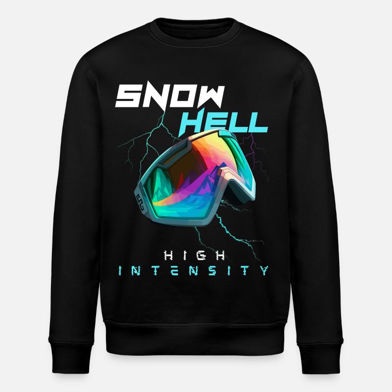 Snow Hell - High Intensity - Stanley/Stella ROLLER Unisex Organic Sweatshirt - black