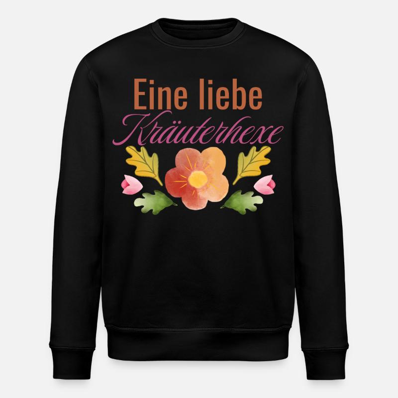 Conception d’herbes enchanteresse - Sweat bio ROLLER Stanley/Stella Unisexe - noir