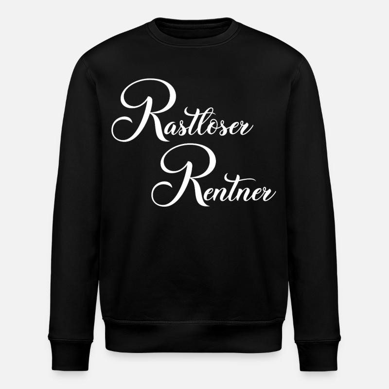Lettrage de retraité agité - Sweat bio ROLLER Stanley/Stella Unisexe - noir