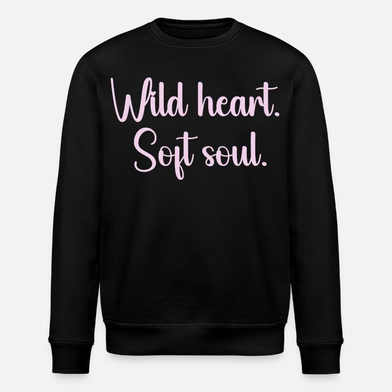 Cœur Sauvage Âme Douce - Sweat bio ROLLER Stanley/Stella Unisexe - noir