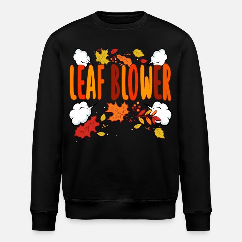 Souffleur de feuilles T-shirt d’automne - Sweat bio ROLLER Stanley/Stella Unisexe - noir
