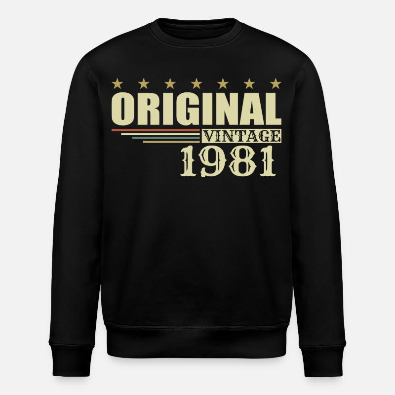 1981 Anniversaire 1981 - Sweat bio ROLLER Stanley/Stella Unisexe - noir