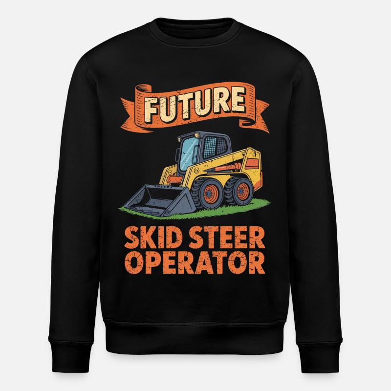 Kompaktlader Skid Steer Operator - Stanley/Stella Unisex Bio-Sweatshirt ROLLER - Schwarz