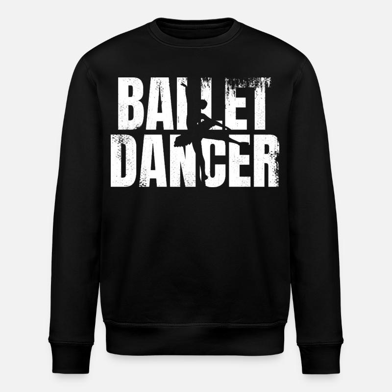 Funny ballet dancer - Stanley/Stella ROLLER Unisex Organic Sweatshirt - black