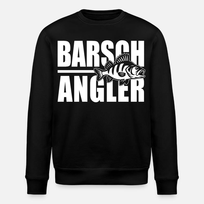 Barschangler Barschjäger Barsch angeln Barsche - Stanley/Stella Unisex Bio-Sweatshirt ROLLER - Schwarz
