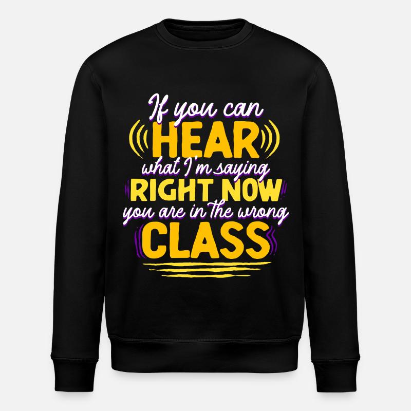 ASL Sign Language Interpreter - Stanley/Stella ROLLER Unisex Organic Sweatshirt - black