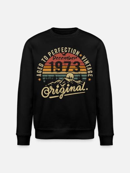Legends were unveiled in December 1973 - Stanley/Stella ROLLER Unisex Organic Sweatshirt - black