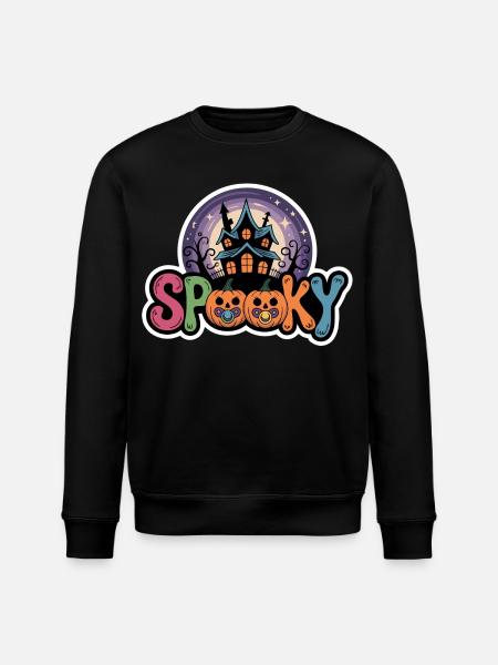 Spukhaus Halloween Motif - Stanley/Stella Unisex Bio-Sweatshirt ROLLER - Schwarz