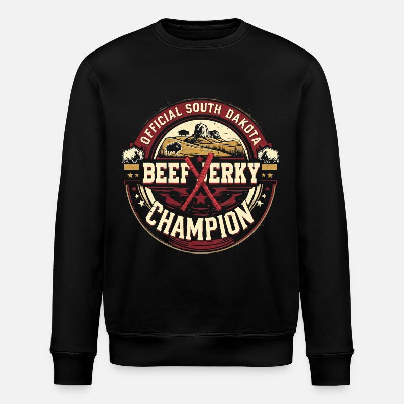 Beef Jerky South Dakota - Stanley/Stella ROLLER Unisex Organic Sweatshirt - black
