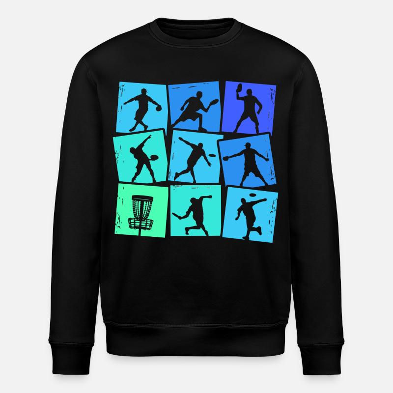 Disc Golf Discgolf Kids Men Boys - Stanley/Stella ROLLER Unisex Organic Sweatshirt - black