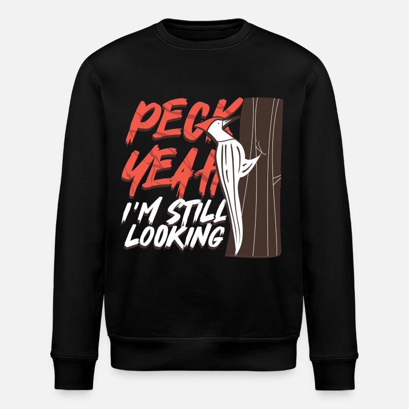 Elfenbein Specht Vogelbeobachter Peck Yeah - Sweat bio ROLLER Stanley/Stella Unisexe - noir