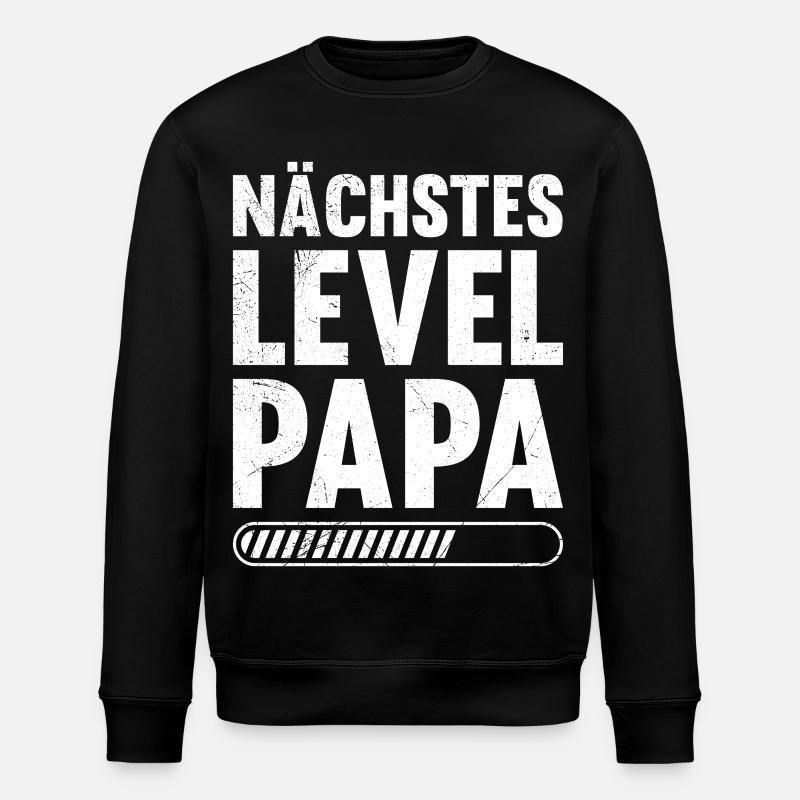 Gamer NEXT LEVEL DAD Funny - Stanley/Stella ROLLER Unisex Organic Sweatshirt - black