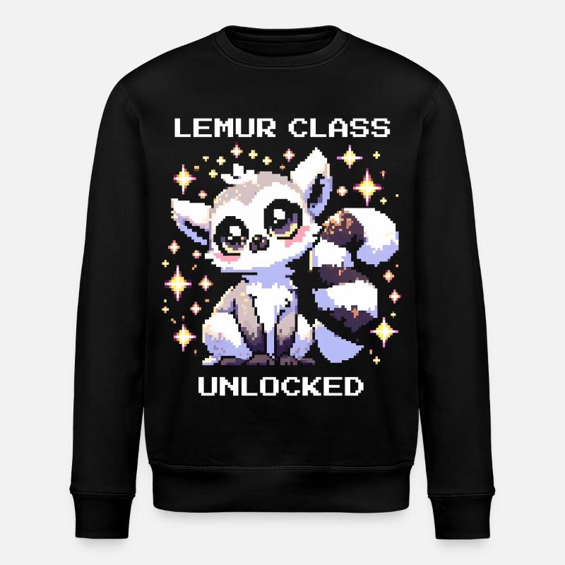 Lemur Class Unlocked | RPG, Leveling - Stanley/Stella ROLLER Unisex Organic Sweatshirt - black