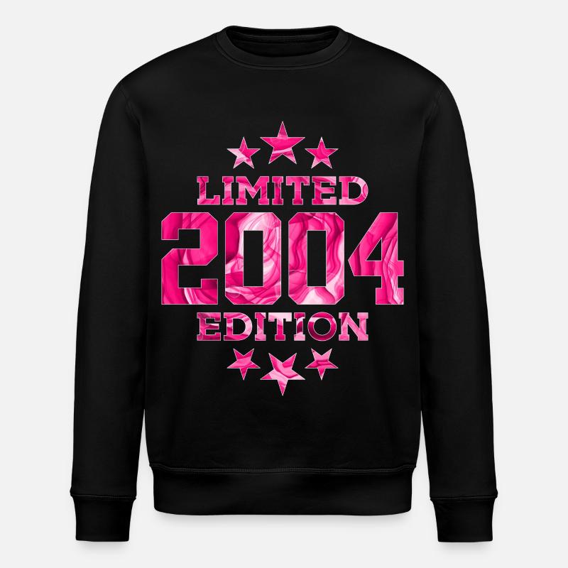 LIMITED EDITION 2004 22ND BIRTHDAY - Stanley/Stella ROLLER Unisex Organic Sweatshirt - black