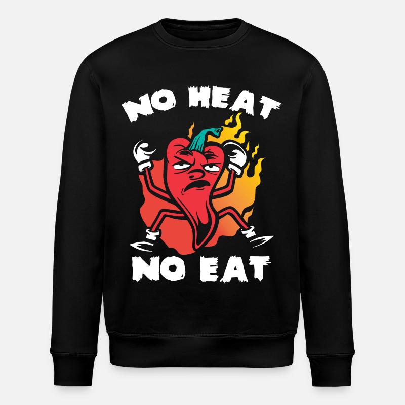 Cœur de chili sans viande - Sweat bio ROLLER Stanley/Stella Unisexe - noir