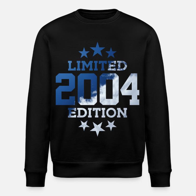 LIMITED EDITION 2004 22ND BIRTHDAY - Stanley/Stella ROLLER Unisex Organic Sweatshirt - black