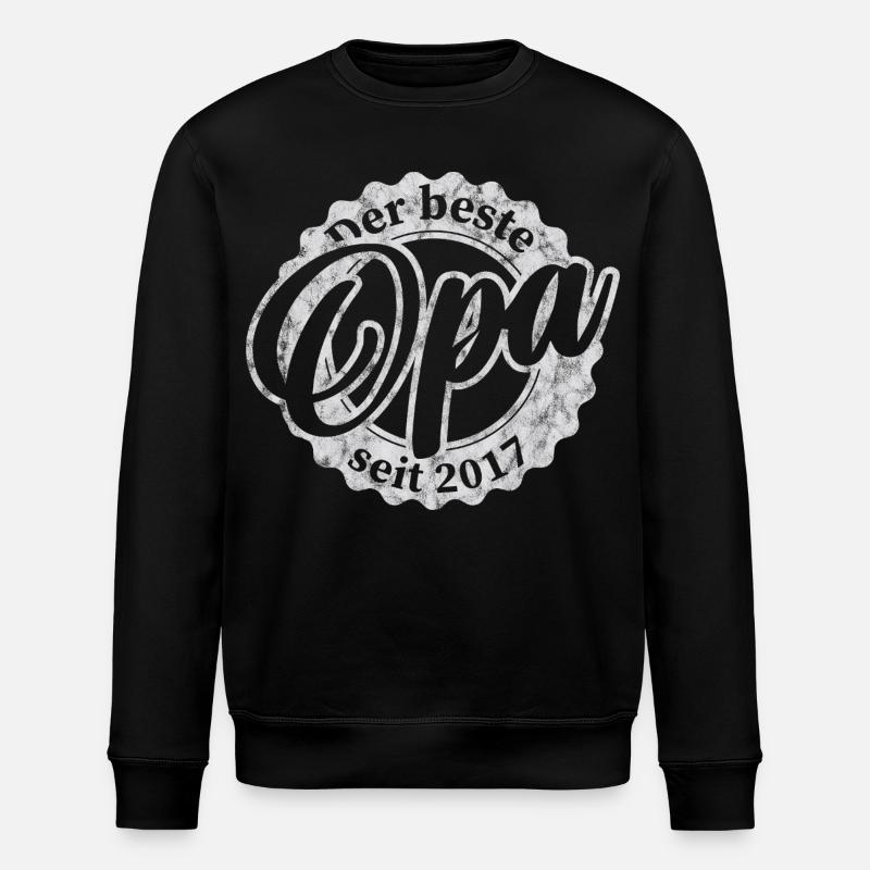 Le meilleur papy depuis 2017 - Sweat bio ROLLER Stanley/Stella Unisexe - noir