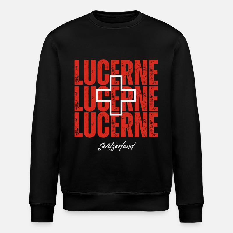 J’aime Lucerne, Lucerne Suisse - Sweat bio ROLLER Stanley/Stella Unisexe - noir